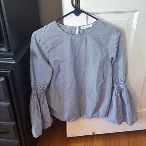 Beachlunchlounge Blue and White Striped Top